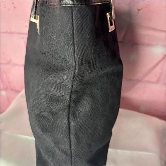 Gucci Black Monogram Tote - Picture 2 of 11